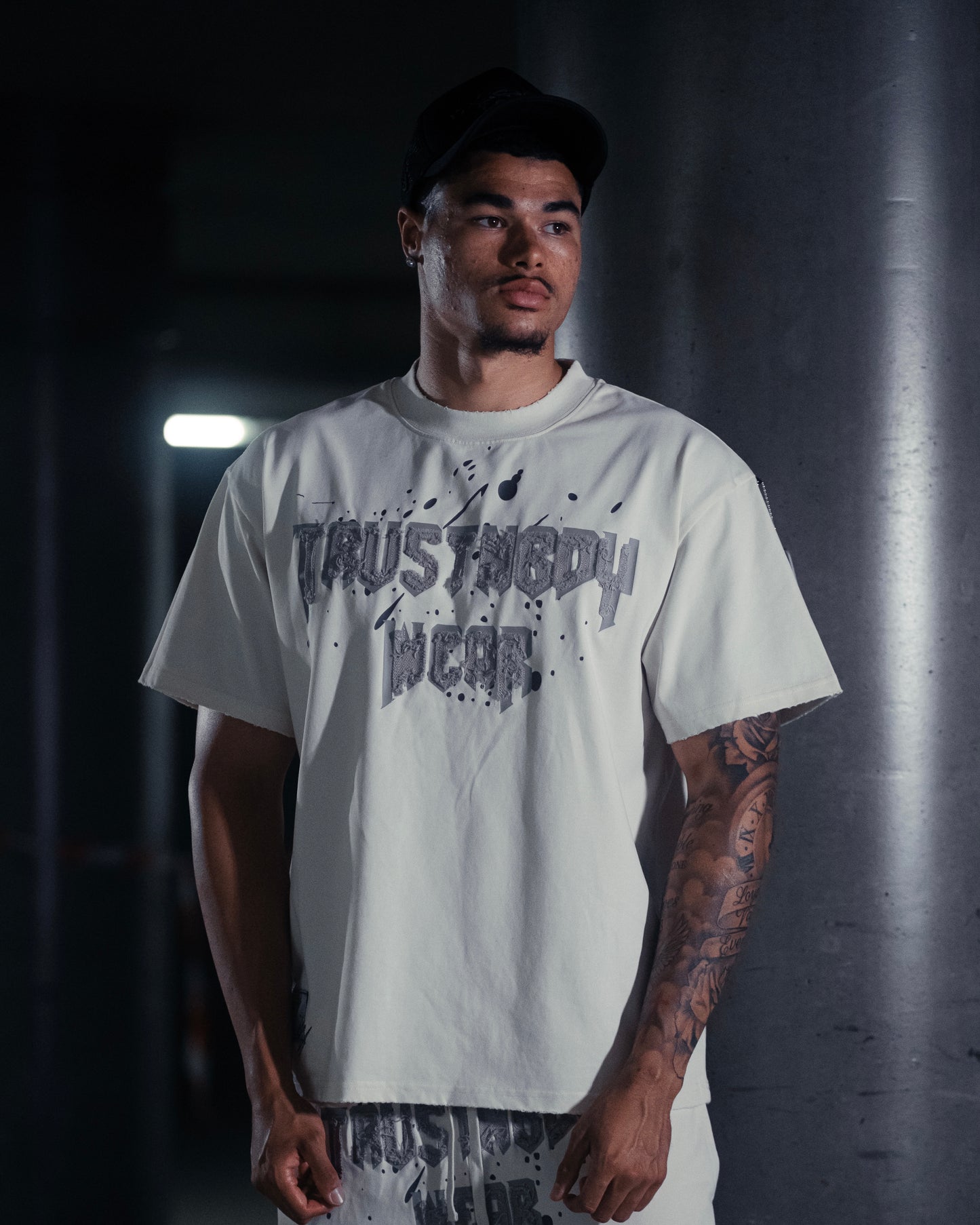 Distressed Vintage White Tee