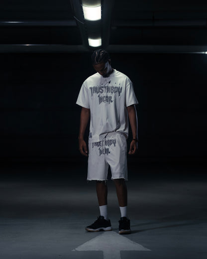 Distressed Vintage White Tee